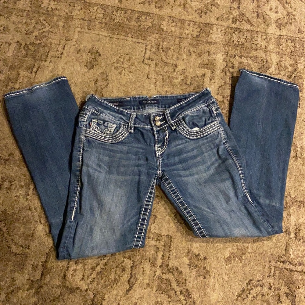 Vigoss embellished jeans denim size 3/4
